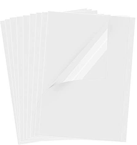 UOKHO 30 Sheets Transparency Film Paper, 8.5x11 Inches Transparent Film for Ink Jet Printer, 100% Transparencies Printing Transparent Film Sheets for Overhead Projector, Silk Screen Printing