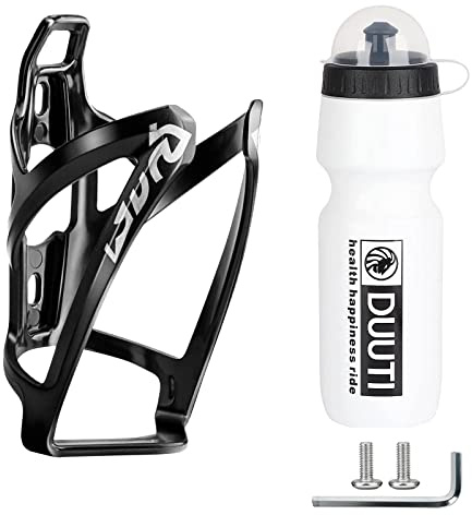 Suruid Bike Bottle Holder & Cage - Ultralight Plastic, BPA-Free 25oz Water Bottle for MTB & Road Bikes