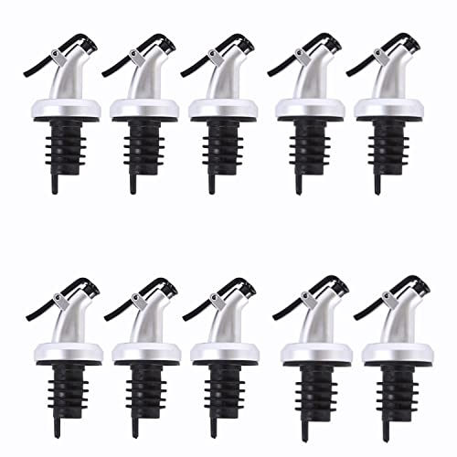 YSTrillion Vertedor Aceite,10 Piezas Tapa Tapón Botella Aceite,Vertedores para Botellas de Aceite,Tapa Tapón Botella Aceite,Tapones y Vertedores para Vino