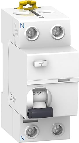 CABLEPELADO Interruptor diferencial iID, A9R84225, Sensibilidad diferencial: 300 mA, 2 Polos, Tensión nominal de 230 V AC, Frecuencia: 50/60 Hz, norma IEC 61008-1, 25 Amperios