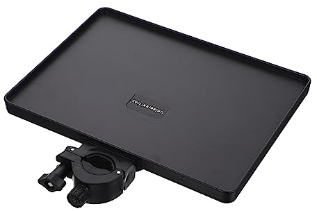 Mikikit Sound Card Tray Microphone Rack Stand - Abs Plastic Holder for Live Broadcast, Compatible with Various Stands, 22 X 16.5 X 2 cm