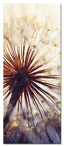 Pixxprint Glasbild Panorama, Wandbild aus Echtglas, Schöne Pusteblume, 120x50 cm, inkl. Aufhängung und Abstandshalter