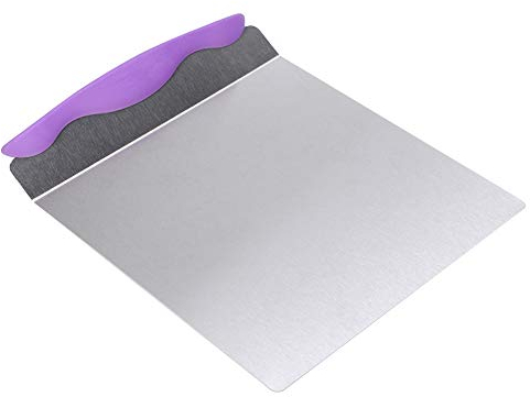 Levantador de Pasteles para Pasteles Grandes Pastelería 25 × 20 × 3 Bandeja de Transferencia de Pizza de Pastel de Acero Inoxidable Placa Móvil Pala Elevadora de Pasteles