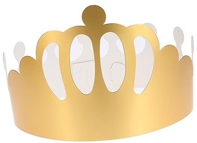 TOYANDONA Goldene Papier Kronenhüte 12 Stück Verstellbar für Party