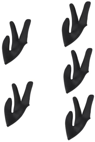 MAGICLULU 5 Stück Beheizte Handschuhe Für Haarstyling Wärmehandschuhe 3-finger-fäustlinge Zum Glätten Und Locken Der Haare Hitzebeständiger Billardhandschuh Für Friseure
