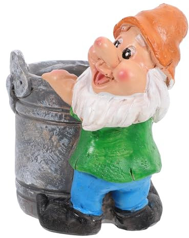 POPETPOP Kreativer Feengnom-blumentopf Aus Resin Für Drinnen Und Draußen Niedlicher Pflanztopf Für Sukkulenten Und Kleine Pflanzen Für Balkon Und Gartendekoration