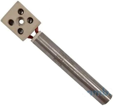 Jpshop Bougie de résistance d'allumage avec pince en céramique L. 80 mm, diamètre 12,5 mm, 250 W pour poêles à granulés Euroflamma, Arce