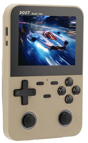 Handheld Gaming Console Color Screen Retro Game Console with Crossed Direction Key and Backlit Joystick for Portable Vintage Gaming 64GB Memory (Akozonihnk82pv0y-14)