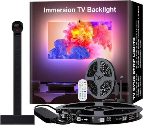 Lumtang 7M LED Hintergrundbeleuchtung, TV Hintergrundbeleuchtung Color Picking Device für 85-105 Zoll TV, Bluetooth App-Steuerung