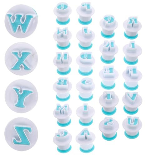 Veemoon 26stücke Wiederverwendbare Bonbonformen Aus Kunststoff Frühlingsformen Großbuchstaben Keksstempel Für Diy-kuchenform Schokoladenformen Dessertwerkzeuge Fondantkuchenwerkzeuge