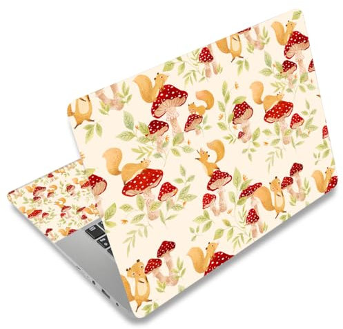 Mibbxea Autocollant en vinyle pour ordinateur portable 15-15,6, réutilisable, pour netbooks de 13, 13,3, 14, 15,4, décoratif, résistant aux rayures, imperméable, résistant à la poussière (082