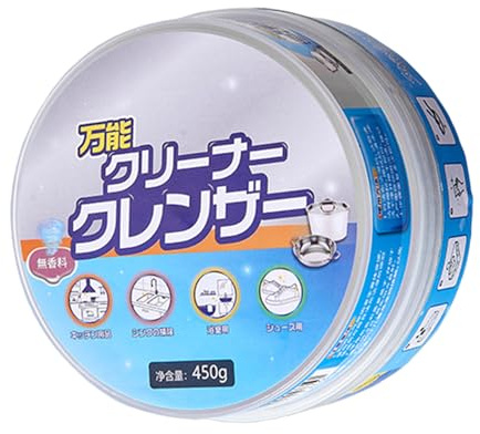 Pasta De Limpieza Obstinada: Crema De Limpieza Efectiva Multifuncional Con Esponja | Crema De Limpieza Para El Hogar Multipropósito | Potente Crema De Limpieza Multipropósito Para El Piso Del Horno De