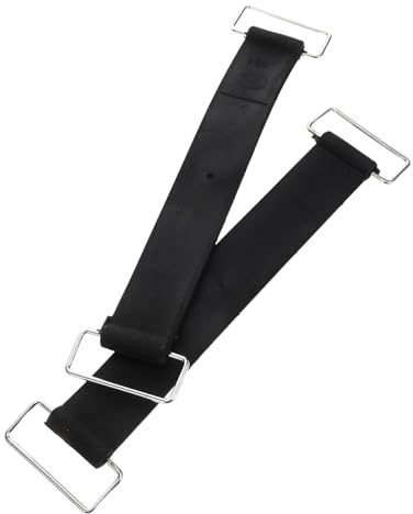 Healifty 2 Piezas Correa Batería Ajustable Goma Antideslizante Sujeción Fuerte Compatible Múltiples Motocicletas