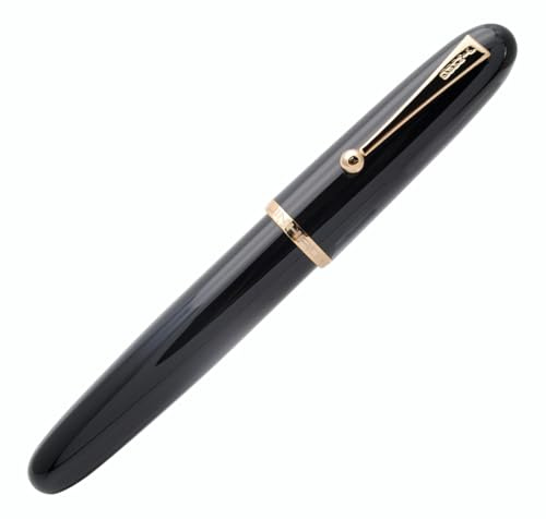 JINHAO 9019 Dadao Acryl Füllfederhalter mit Tinte Konverter (EF Feder 0,38 mm, Schwarz)