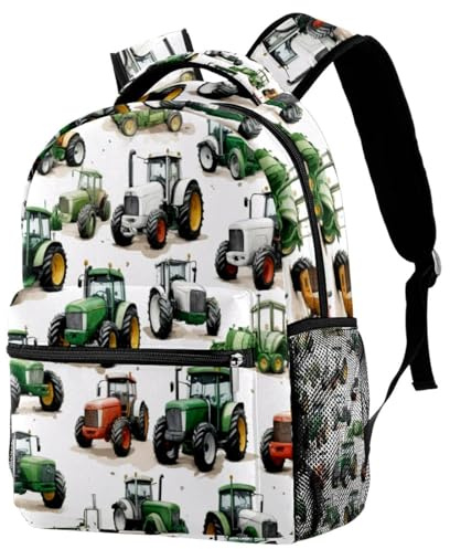 NUYFVG Schulrucksack mit Dackel-Herzen, Schultaschen für Jungen und Mädchen, leichte Büchertasche, lässiger Tagesrucksack für Damen und Herren