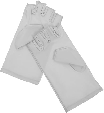 STOBAZA Guantes de Protección UV para Manicura Guantes de Dedo sin Dedos Cubremanos de Gel para Lámpara UV