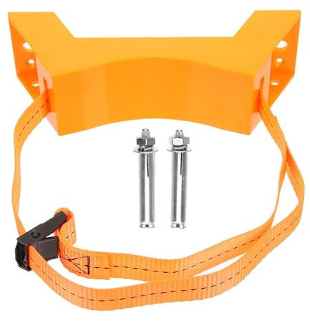 FELTECHELECTR Soporte Cilindro Gas Montado Pared Soporte para Tanque con Correa Seguridad y Tornillos Expansión Resistente Duradero para Botellas Gas