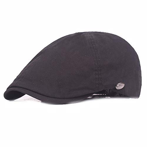 Bomullsbaskermössa for män och kvinnor | Snygg höst- och vintermössa i collegestil(black)