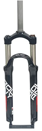 HOMSXPAC Fourche Avant Suspendue pour VTT 26/27,5/29 Pouces, Alliage d'aluminium, Freins à Disque mécaniques, 2640 g (Noir/Bleu, 29 Pouces)