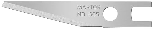 MARTOR 100x Grafikklinge 5,7 mm, Entgrater, Ersatz-Skalpellklingen | 1-fach nutzbar, Doppel-Facette, für GRAFIX 501 & TRIMMEX CUTTOGRAF, Grafik & Handwerk, No. 605.65