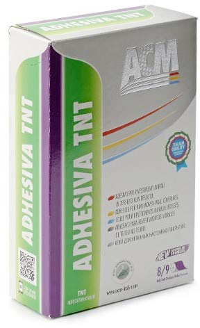 ADHESIVA TNT 300gr. COLLA IN POLVERE PER CARTA DA PARATI E RIVESTIMENTI MURALI IN TESSUTO NON TESSUTO (TNT) E VINILICI