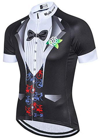 Radtrikot Herren Kurzarm Kariertes Fahrradtrikot Rennrad Trikot Sommer Fahrrad Shirt Buntes Mountainbike Radfahren Trikots