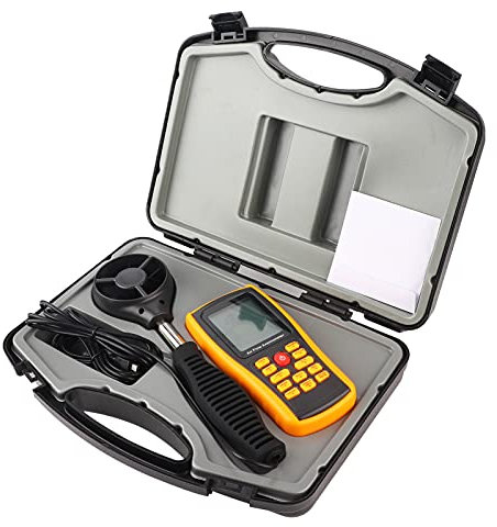 Digital Anemometer, GM8902+ LCD Display Digital Anemometer Air Flow Wind Speed Scale Meter mit USB Kabel Multifunktions Professional Messwerkzeug