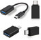 iJiZuo USB C Adapter auf USB 3.0 [4 Stück], OTG USB Typ C auf USB 3.0 Adapter und Adapter Kabel, für MacBook Air 2020/2018, MacBook Pro 2018, Huawei P30,Google Pixel 3XL, Galaxy S20/S10 (Schwarz)