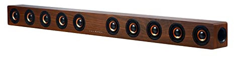 40W Wooden TV SoundBar Bluetooth Speaker Home Theater System 3D Surround Sound Bar Subwoofer A-udio Remote Control Wall Mountable (Color : Red wood grain, Size : Medium)