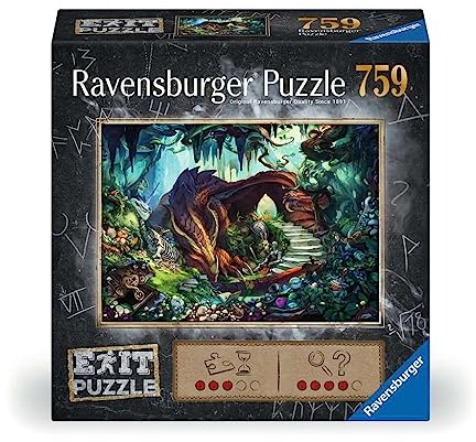Ravensburger Exit Puzzle 17378 In der Drachenhöhle - 759 Teile Puzzle für Erwachsene und Kinder ab 12 Jahren