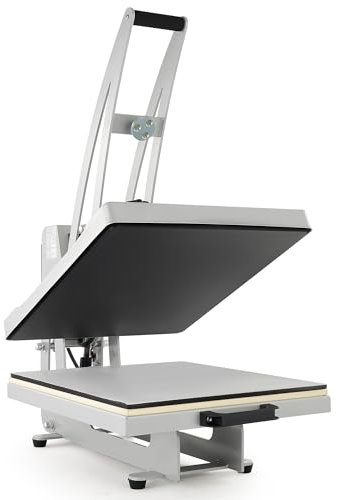 CREWORKS Autopress 40x50cm Machine de Presse à Chaud Automatique 2200W avec Base Coulissante Transfert de Chaleur à Domicile pour T-shirts Sacs Tapis de Souris Cadeaux Charité Entreprise