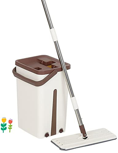 Scopa Autoclean Mop con testa a 360 gradi, mocio in microfibra ultra assorbente e fornito con un doppio secchio, standard