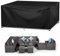 Funda Para Muebles de JardíN,420d Oxford Funda Protectora Para Conjuntos de Muebles,Anti Viento Anti Uv Para Mesas Sillas Sofás Exterior Funda Mesa Jardin Cuadrada 250x250x90cm