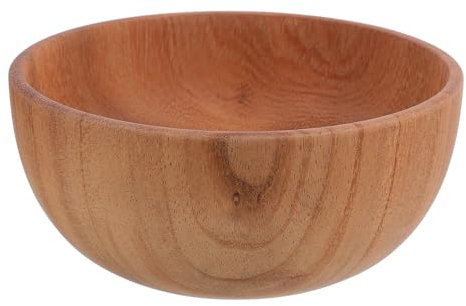 iplusmile Holzschüssel Aus Akazienholz Große Multifunktionale Servierschüssel Für Obst Salat Und Snacks Elegantes Design Für Täglichen Gebrauch Und Sichere Anwendung