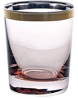 RUHEN Vaso para Beber Vaso de Whisky Vaso Reutilizable Vaso para Beber Vasos de Pinta sin Plomo Vaso de Cerveza Contorno en Dorado Amarillo Rosa Verde Vasos de 19 oz