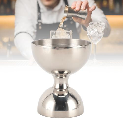 Taza Medidora de Cóctel, Jigger de Cóctel de Taza de Oz de Doble Cabeza de Acero Inoxidable 304, Jigger Doble de Cóctel, Herramienta de Barra de Taza Medidora de Estilo Japonés