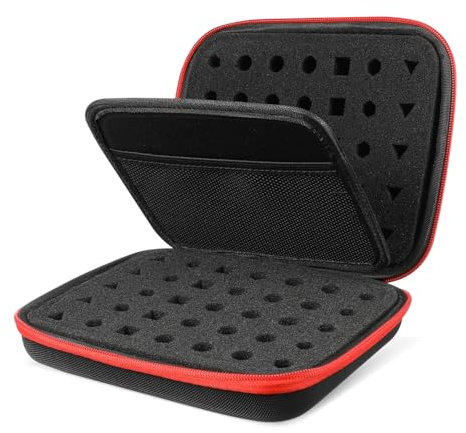 ibasenice Würfeltasche Tragbar Mit Reißverschluss Und Inneneinteilung Würfelaufbewahrung Für Brettspiele Kompaktes Würfel Organizer Etui Mit Tragegriff Für Rollenspielspieler