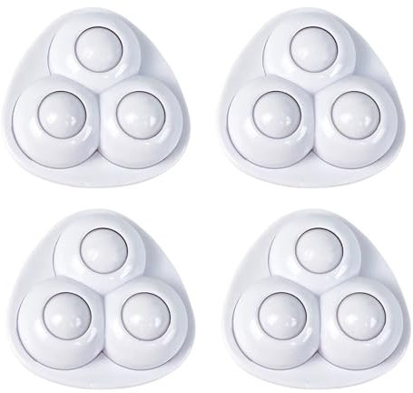 Roulette Charge Lourde, Poulies pivotantes collantes à Rotation libre de 360 ​​degrés, pas de bruit for le fond de la poubelle, petits appareils de cuisine, 4 pièces , Roulettes pour Meubles(White Sty
