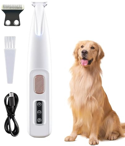 Elektrisk hundrakapparat, hundtrimmer för tassar, Precision Trimmer för hårvård, Hårtrimmer för sällskapsdjurvård, Led Display-hundtasstrimmer för hundar Katter för djurälskare