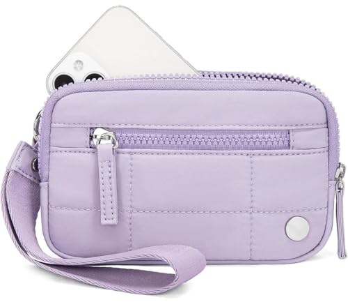 Ysaca Convely Essential Wristlet - Women's Waterproof Wristlet Wallet with 3 Zipper Pockets, Detachable Strap, Fits Cell Phone, Cards, Cash - Small Clutch Handbag