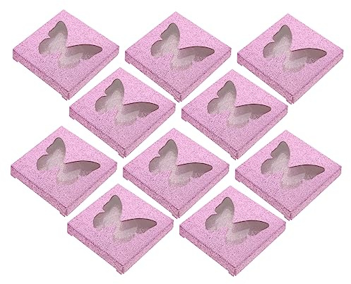 FRCOLOR 30stücke Wimpernbox mit Sichtfenster Leere Wimpernbox Organizer für Künstliche Wimpern Kreative zur Aufbewahrung Elegante für Verschiedene Bedürfnisse