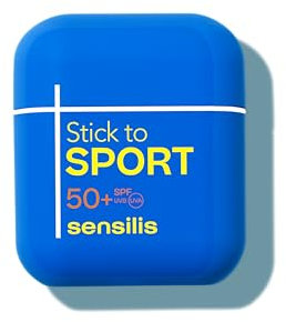 Sensilis - Sport Stick SPF50, Barra de Protección Solar, Protege la Piel de los Rayos UVB y UVA, Previene el Envejecimiento, Acabado Invisible, Aplicación Precisa, Todo Tipo de Pieles - Stick 10 g