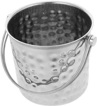 Cabilock Secchiello in Inossidabile per Cubetti Ghiaccio Secchiello Portatile per Acqua Facile da Maniglia