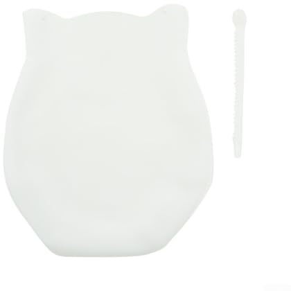 Sacchetto da forno in silicone per manipolare impasti senza sforzo e creazioni culinarie, migliora le tue abilità (bianco piccolo)