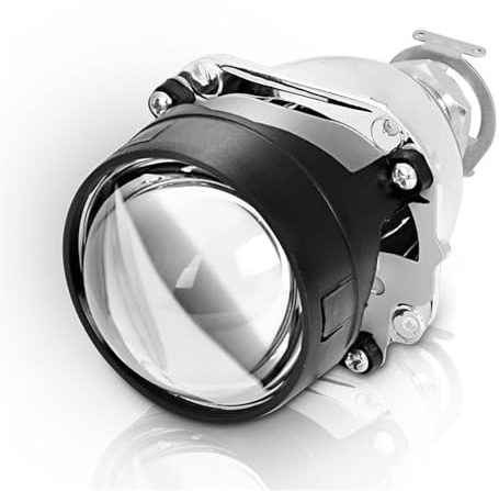 ZQINGQING Angel Eyes Halo 1 PCS 2.5 Pollici HID Lenti del Proiettore Nero Argento Sindone for H4 H7 Moto Auto del Faro del Faro Styling USA H1 Lampada allo Xeno Fari Angel(1)