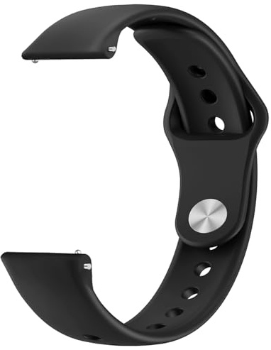Issinlky Bracelet silicone souple compatible avec 18MM 19MM 20MM 22MM, Bracelet sport pour Femmes Hommes