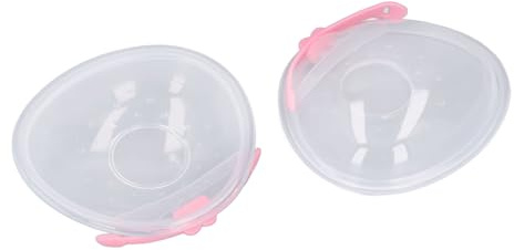Acouto Tazas de Lactancia de Silicona para Prevención de Derrames para Recolección de Leche con Tapas a Prueba de Fugas, Recolectores de Leche Materna Suaves y Convenientes para Mamás Ocupadas