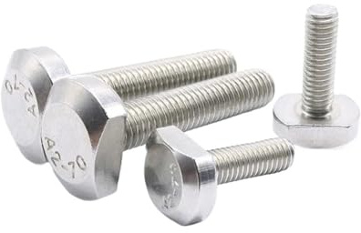 1/2/5/10 Stück M5 M6 M8 M10 M12 GB37 304 A2-70 Edelstahl T-förmige Hammerkopfschraube For T-Nut-Schienen Und Gehrungsschienen(40mm,1pc M12)