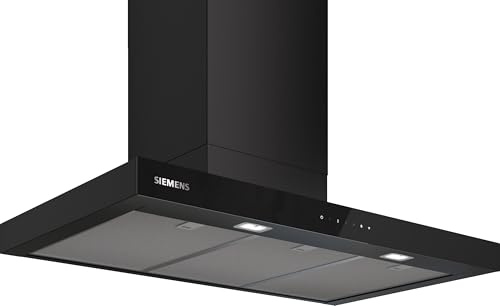 Siemens Dekorative Dunstabzugshaube für die Wand, iQ500, Breite 90 cm | Verabschieden Sie sich von Rauch in Ihrer Küche mit einem leisen Design, das die Umgebung beim Kochen sauber hält.
