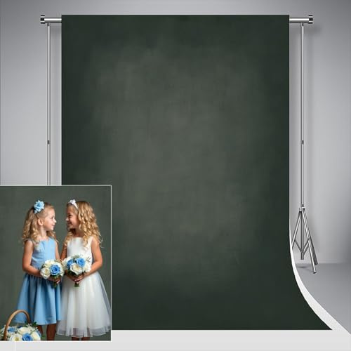 Kate 1.5x2.2m Foto Hintergrund Dunkelgrün Steigung Retro Einfarbig Hintergrund Fotografie Neugeborene Familie Fotografie Studio Hintergrund